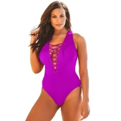 Swimsuits For All Women’s Plus Size Lace Up One Piece Swimsuit -Women Clothing Sale GUEST 6a31e2cf 3184 4f52 9bc3 65143560838a
