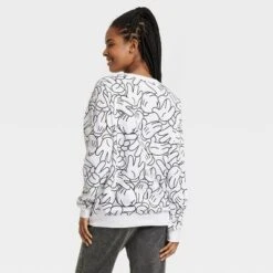 Women's Disney 100 Mickey Sketch Graphic Sweatshirt - White
