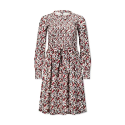 Hope & Henry Womens' Long Sleeve Smocked Ruffle Collar Dress 5 Hope & Henry Womens' Long Sleeve Smocked Ruffle Collar Dress - Image 5