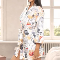 Women's Soft Cotton Knit Jersey Lounge Robe With Pockets, Short Bathrobe -Women Clothing Sale GUEST 6b30b837 7b1d 451f 8ea0 a4d8b11b6b39