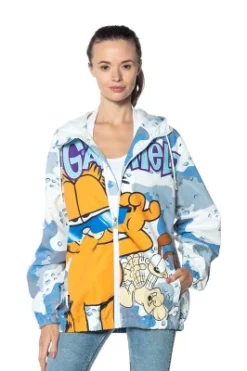 Members Only - Women's Garfield Windbreaker Oversized Jacket - Blue -Women Clothing Sale GUEST 6b994ed5 8f31 4996 b8e6 4e41c538e199