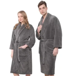 American Soft Linen Warm Fleece Bathrobe, Mens And Womens Adult Robes For Your Bathroom, Shawl Collar Robes -Women Clothing Sale GUEST 6cacb29d dfeb 4dc2 9b3f 1686efe37439