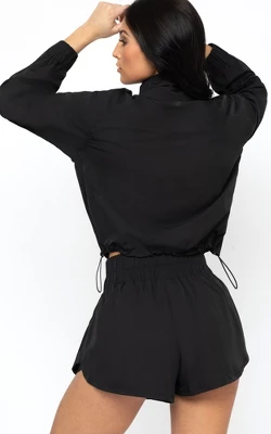 Yogalicious Radiant Commuter Woven Cropped Windbreaker With Front Patch Pockets 3 Yogalicious Radiant Commuter Woven Cropped Windbreaker With Front Patch Pockets - Image 3