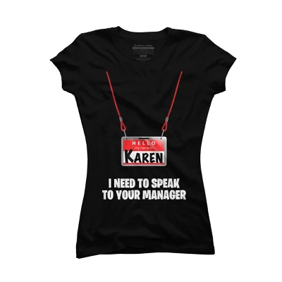 Junior's Design By Humans Karen Halloween Costume I Need To Speak To Your Manager By MonVit T-Shirt 3 Junior's Design By Humans Karen Halloween Costume I Need To Speak To Your Manager By MonVit T-Shirt - Image 3