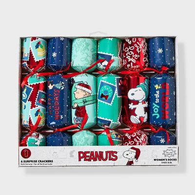 Disney Women's Peanuts Surprise Crackers 6pk Low Cut Socks - Assorted Colors 4-10 2 Disney Women's Peanuts Surprise Crackers 6pk Low Cut Socks - Assorted Colors 4-10 - Image 2