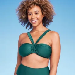 Women's Twist Center Front Bandeau Bikini Top - Shade & Shore™ Green -Women Clothing Sale GUEST 73933e7f 1398 4494 848a 68d7cb6edb40