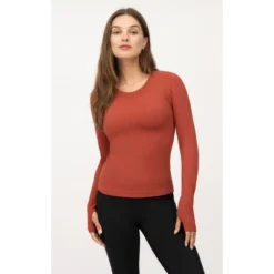 Yogalicious Womens Seamless Zaia Long Sleeve Active Shirt -Women Clothing Sale GUEST 7396aa35 d32a 47a6 a8e9 f59195bbc6c5