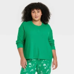 Women's Matching Family Thermal Pajama Top - Wondershop™ Green 7 Women's Matching Family Thermal Pajama Top - Wondershop™ Green -Women Clothing Sale GUEST 740d2542 afe6 4eb2 bad4 e16572b2af35