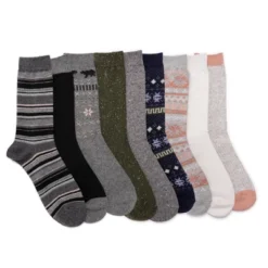MUK LUKS Women's 12 Pair Pack 8" Boot Socks -Women Clothing Sale GUEST 7680c73e 6211 4c0b 833f 619661e1ba09