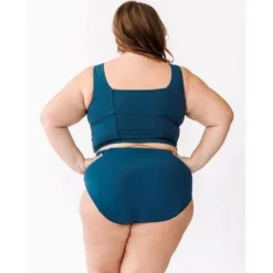 Lime Ricki Women's Indigo Square Neck Swim Crop -Women Clothing Sale GUEST 76a1c3ec 9a5a 45dc b9c1 ad9c02cfe9c9