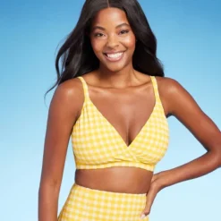 Women's Textured Gingham Triangle Bikini Top - Kona Sol™ Yellow 15 Women's Textured Gingham Triangle Bikini Top - Kona Sol™ Yellow -Women Clothing Sale GUEST 771d149e 5bfe 40f5 80dc 66d04fc29d57