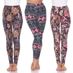 Women's Pack Of 3 Leggings - One Size Fits Most - White Mark -Women Clothing Sale GUEST 77756dd4 58d6 4702 a80e 0fb0e0973da3