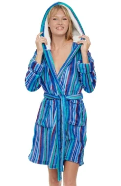 Women's Classic Plush Hooded Robe, Short Fleece Plaid Bathrobe With Hood 26 Women's Classic Plush Hooded Robe, Short Fleece Plaid Bathrobe With Hood -Women Clothing Sale GUEST 780e2362 25c1 4315 ac5c 6d7357d19d3f