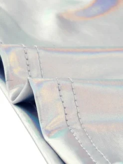 Allegra K Women's Party Long Sleeve Zip Up Metallic Crop Blouses -Women Clothing Sale GUEST 7a276818 be07 4ae7 9dec 2c181d5b1779