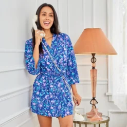 Women's Soft Cotton Knit Jersey Lounge Robe With Pockets, Short Bathrobe -Women Clothing Sale GUEST 7abe35d6 33eb 4843 9717 f0a05d321d7b