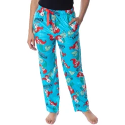 Disney Women's Little Mermaid Ariel Fleecy Soft Sleep Pajama Pants Sea Blue -Women Clothing Sale GUEST 7c311eda be3a 4e98 8767 dc5fbd93f9e9