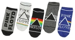 Pink Floyd Unisex Dark Side Of The Moon 5 Pair Mix And Match Ankle Socks Multicoloured