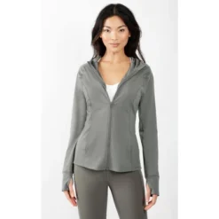 Yogalicious - Women's Slim Fit Hooded Track Jacket 26 Yogalicious - Women's Slim Fit Hooded Track Jacket -Women Clothing Sale GUEST 7da573f6 2014 46d0 9c7d 40a3836ff4a3