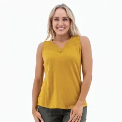 Aventura Clothing Women's Cherie Split Neck Tank Top -Women Clothing Sale GUEST 7deb9e66 da42 4be5 a52d bdeeb61949a3