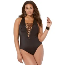 Swimsuits For All Women’s Plus Size Lace Up One Piece Swimsuit -Women Clothing Sale GUEST 7e2f29cf 9996 4bce 8c7d ae70cd43ba8c