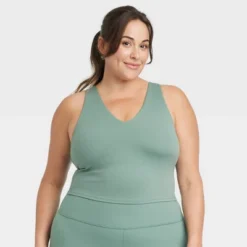 Women's Light Support V-Neck Cropped Sports Bra - All In Motion™ -Women Clothing Sale GUEST 7ea7c44c 96af 4194 981e 9b97bf8e5d46