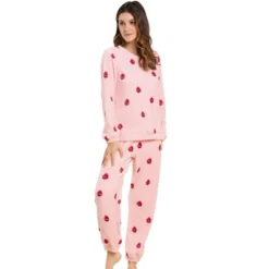 Allegra K Women Winter Flannel Pajama Sets Cute Printed Long Sleeve Nightwear Top And Pants Loungewear Soft Sleepwears -Women Clothing Sale GUEST 7ee19c99 b72b 4fc1 8d6b 9484e7ff941b