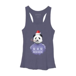 Women's Design By Humans Christmas Panda By NikKor Racerback Tank Top -Women Clothing Sale GUEST 7ee57997 072b 4609 a1bb 19b91afc5703