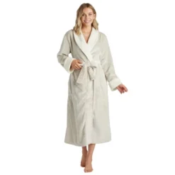 Softies Plush Faux Shearling Robe With Contrast Trim -Women Clothing Sale GUEST 7efa9053 da34 44ef b7b0 07e294f49ed9