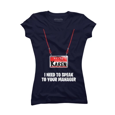 Junior's Design By Humans Karen Halloween Costume I Need To Speak To Your Manager By MonVit T-Shirt 4 Junior's Design By Humans Karen Halloween Costume I Need To Speak To Your Manager By MonVit T-Shirt - Image 4