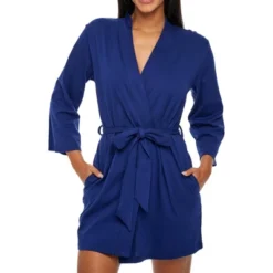 Women's Soft Cotton Knit Jersey Lounge Robe With Pockets, Short Bathrobe -Women Clothing Sale GUEST 80961499 5880 4793 be77 5dbbeb6ffdf0