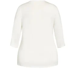 Women's Plus Size Robin Sleep Top - Cream | AVENUE -Women Clothing Sale GUEST 81949b97 cce2 45cf 9325 3b12b8c04cfa