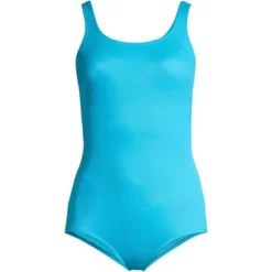 Lands' End Women's Chlorine Resistant Scoop Neck Soft Cup Tugless Sporty One Piece Swimsuit -Women Clothing Sale GUEST 82a4bb72 1ffa 4c5e 9237 7d695cfc04e8