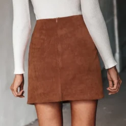 Women's Faux Suede Side Split Mini Skirt - Cupshe - Brown 11 Women's Faux Suede Side Split Mini Skirt - Cupshe - Brown -Women Clothing Sale GUEST 837bd727 ccab 4fba b86e 5708d78a9a4f