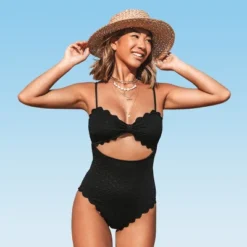 Women's Cutout Scallop Trim One Piece Swimsuit -Cupshe 12 Women's Cutout Scallop Trim One Piece Swimsuit -Cupshe -Women Clothing Sale GUEST 83ce91af 3e6f 4430 876b 7e9b3428c57c