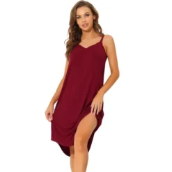 Allegra K Women's V Neck Soft Cami Nightdress Lounge Nightgowns -Women Clothing Sale GUEST 84ceeeeb 90fa 4af8 bd5e 3478e9c54ee2