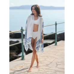 Shiraleah Blue And White Floral Cover Up -Women Clothing Sale GUEST 86292051 8816 46d3 9f85 fdc6dc924585