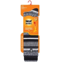 Women's Mahonia LITE™ Jacquard Stripe Long Socks| Size Women's 5-9 - Black