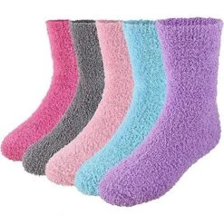 Market & Layne Women's 5 Pair Fuzzy Socks, Adults Super Comfy Socks -Women Clothing Sale GUEST 884006fb 86d0 4a2c 80ea 672cf3630927