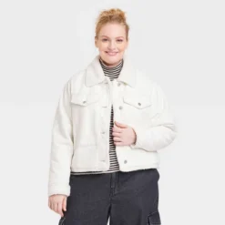 Women's Faux Fur Lined Trucker Jacket - Universal Thread™ Ivory -Women Clothing Sale GUEST 88771e0e b478 4427 979e a270c6d9825a