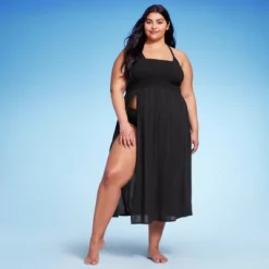 Women's Smocked High Slit Convertible Cover Up Dress - Wild Fable™ -Women Clothing Sale GUEST 8a14f939 7a45 41b1 b667 1afd7c4c90b3