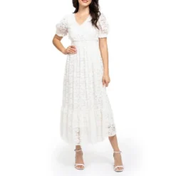 August Sky Women's Lace Overlay Midi Dress 9 August Sky Women's Lace Overlay Midi Dress -Women Clothing Sale GUEST 8aeb8835 a4a2 4a9c 8949 077fcdcade78