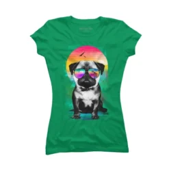 Junior's Design By Humans Summer Pug By Clingcling T-Shirt -Women Clothing Sale GUEST 8be9482f 61ba 4f99 a1e7 cf495d9c9239