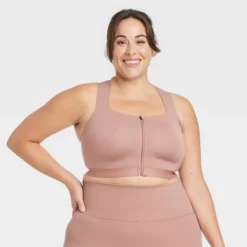 Women's High Support Sculpt Zip-Front Sports Bra - All In Motion™ -Women Clothing Sale GUEST 8cf46591 08b4 4076 93df 8950f130c883