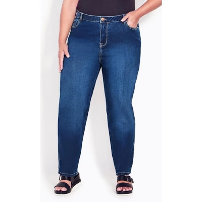 Women's Plus Size Butter Denim Straight Leg Jean Mid Wash - Average | AVENUE 11 Women's Plus Size Butter Denim Straight Leg Jean Mid Wash - Average | AVENUE - Image 11