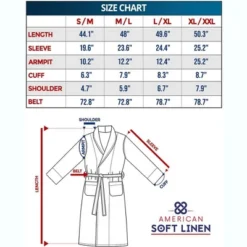 American Soft Linen Warm Fleece Bathrobe, Mens And Womens Adult Robes For Your Bathroom, Shawl Collar Robes -Women Clothing Sale GUEST 8e7a092f 7cb5 44b9 af2c 25d32176451b