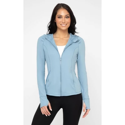 Yogalicious - Women's Slim Fit Hooded Track Jacket 20 Yogalicious - Women's Slim Fit Hooded Track Jacket - Image 20