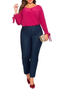 ELOQUII Women’s Plus Size Tall Kady Fit Double-Weave Pant -Women Clothing Sale GUEST 914fe7ec 362d 4b1e 92b1 7d1c4bed157c