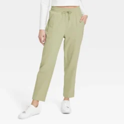 Women's Stretch Woven Taper Pants - All In Motion™ -Women Clothing Sale GUEST 921f16ee 529f 42da b751 356ff11b4413