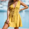 Women's Dual Tie Front Cover-Up Dress - Cupshe