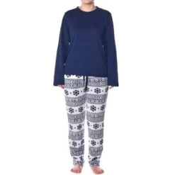 Alpine Swiss Womens Pajama Set Long Sleeve Shirt And Polar Fleece Pants Sleepwear -Women Clothing Sale GUEST 946d4c83 5be3 48ca ad1b b81766de937d